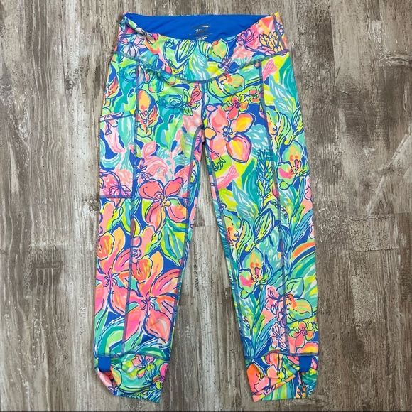 Lilly Pulitzer Pants - Lilly Pulitzer UPF 50 Fara Weekender Luxletic Bennet Blue Surf Gypsea S